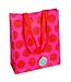 Rex London Shopper 40x34 cm recycled plastic - Fuchsia with red dots