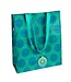Rex London Shopper 40x34 cm recycled plastic - Turquoise with blue dots