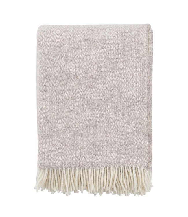 Plaid eco wool Stella beige