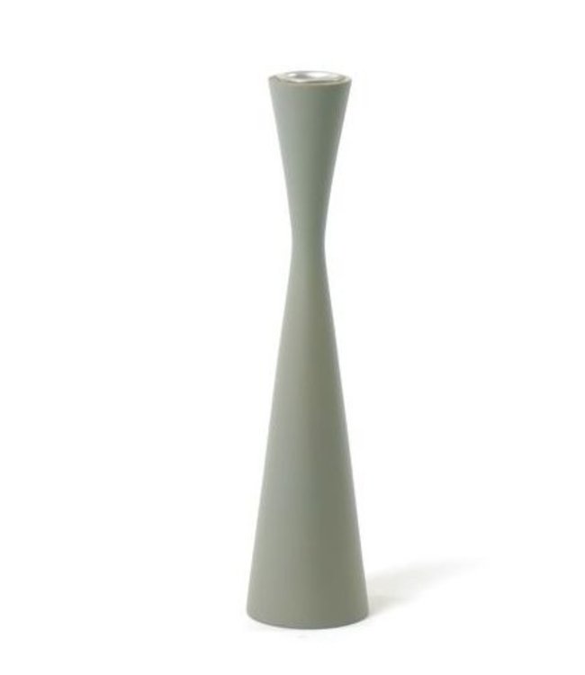 Wooden candleholder X-shaped grey 25 cm