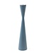 Kinta Wooden candleholder X-shaped airforce blue 25 cm