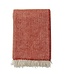 Plaid wol Chevron Ruby red - 200x130 cm