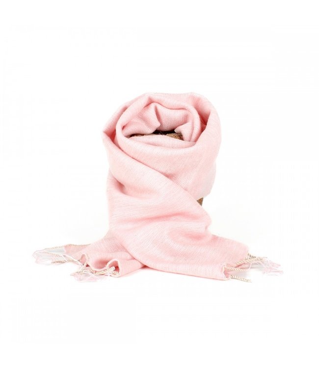 Shawl 140x30 cm (wool-look) pink