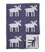 Klippan Blanket eco wool moose blue-grey stripes Klippan