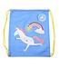 Gymbag cotton Unicorn - blue