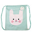 Gymbag cotton with Bonnie the Bunny - mint green
