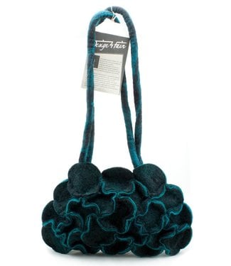 Design4Fair Shoulder bag felt black and green