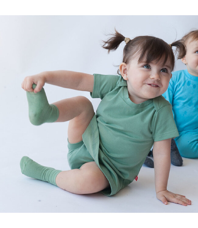 Jurkje korte mouw lichtroze -biologisch katoen