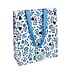 Shopper gerecycled plastic Wit-blauw Duiven 40x34cm