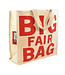 Shopper Big Fair Bag red letters - 40x40cm