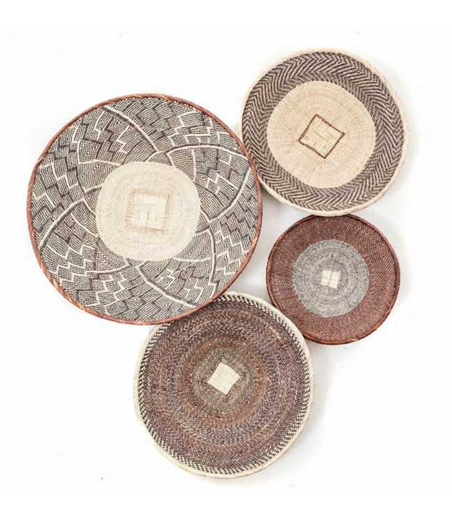 Rieten (wand) schaal naturel - bruin