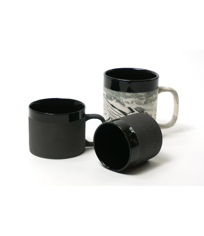 Ceramic tea/ coffee cup in black 200ml