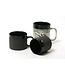 Ceramic tea/ coffee cup in black 200ml