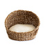 Kanika Rieten kattenmandje met kussen 35x30cm