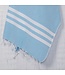 Hammamtowel turquoise 180x100cm 2x3 stripes