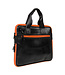 Laptop bag H40xW30cm with orange zippers