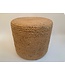 Poef rond jute naturel-uni hoogte 35 x diameter 40 cm