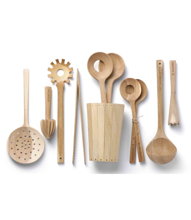 Wooden salad set small - Fair Cutlery