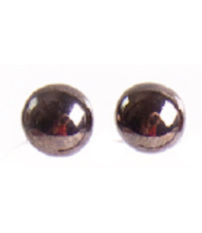 Ear studs henna brown - 1 cm