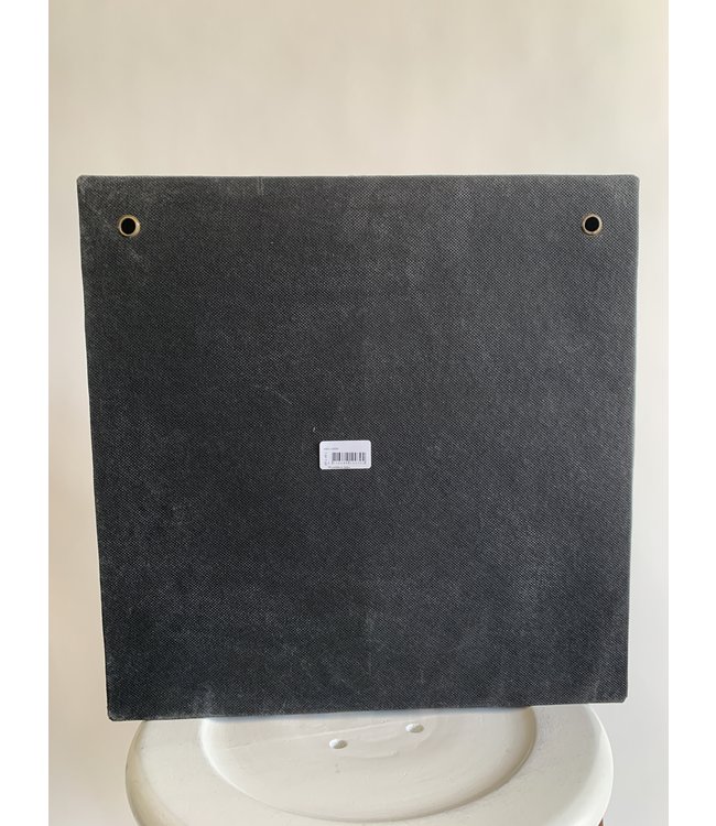 Wanddecoratie gerecycled papier 40x40x4cm