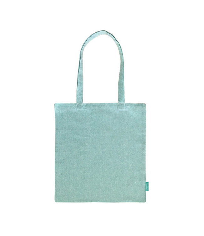 Shopper bag felt - recycled cotton mint green