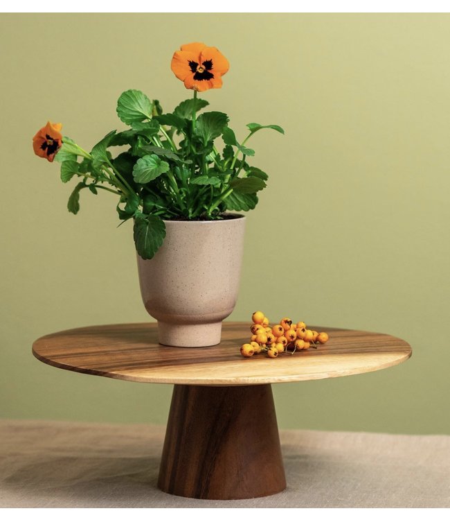 Wooden cake plateau 30 cm