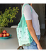 String shopping bag mint green