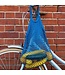 String shopping bag blue