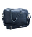 Blue leather bag with studs dark blue