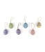 Set of 6 felt pastel coloured Eartern eggs hangers- 6 cm each.