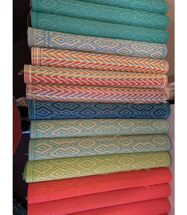 Plastic mat 125 x 70 cm - multicolour