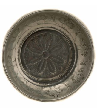 Only Natural Schaaltje aluminium- bloem D 15cm