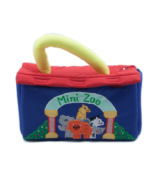 Mini fabric zoo animals in bag