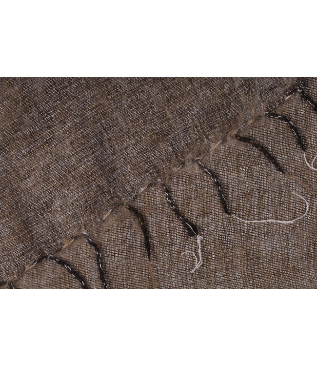 Plaid 240x120 cm katoen-acryl (wol-look) bruin