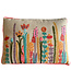 Only Natural Pillow crochet flower garden  beige II - 40x60 cm