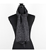 Sjaal 140x30 cm wol-look antraciet-grijs melange