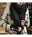 Shawl 180x80 cm (wool-look) black