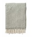 Plaid eco wool Otis -  green-ecru - 200x130 cm - Klippan