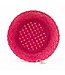 Bamboo basket round fuchsia D30xH10 cm