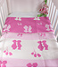 Crib blanket Kissing couple pink-fuchsia 100x70cm