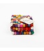 Felt coaster 10 cm square multicolour