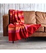 Plaid 240x120 cm wol-look rood-oranje-roze