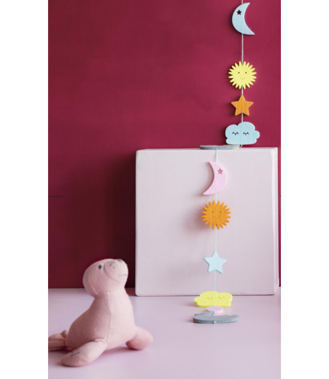 Cuddle seal pink linen 16x16cm