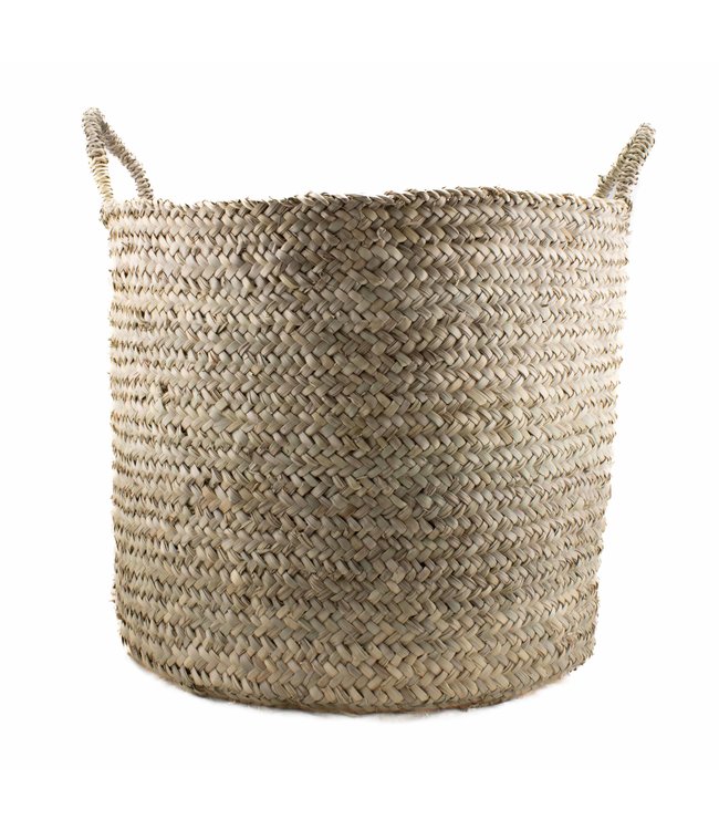 Basket palmleave D40 x H37 cm