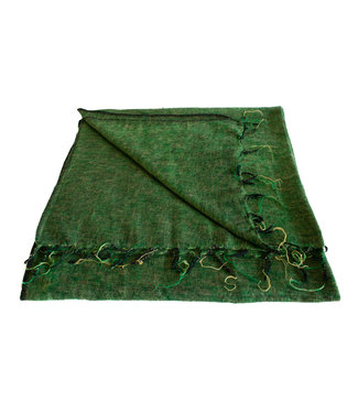 SjaalmetVerhaal Plaid 240x120 cm (wool-look) apple green