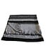 SjaalmetVerhaal Plaid 240 x 120 cm wol-look zwart-grijs