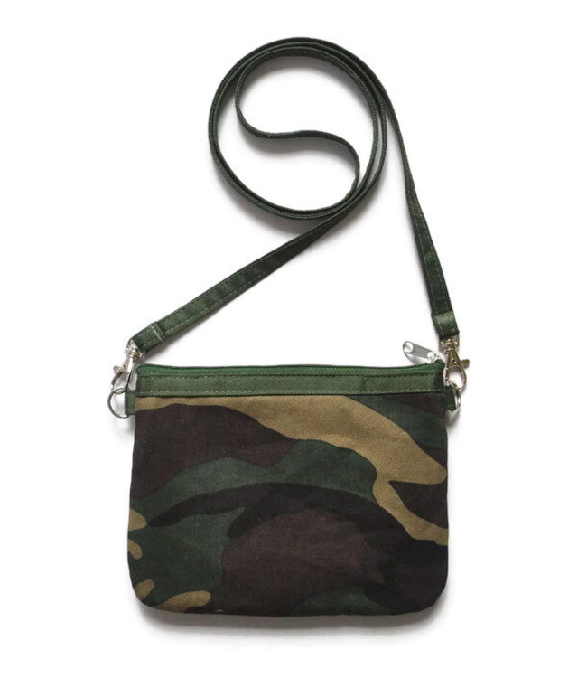 Mini shoulder bag | Camouflage -  H 15 x B 18
