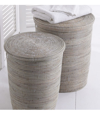 Teranga Baskets flat top white - Large and medium - set