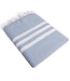 Hammam towel XL 2x3 stripes 220x160cm air blue