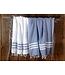 Hammam towel XL 2x3 stripes 220x160cm air blue